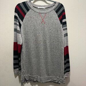 Levaca Women’s Multicolor Long Sleeve Round Neck Sweater Size Medium